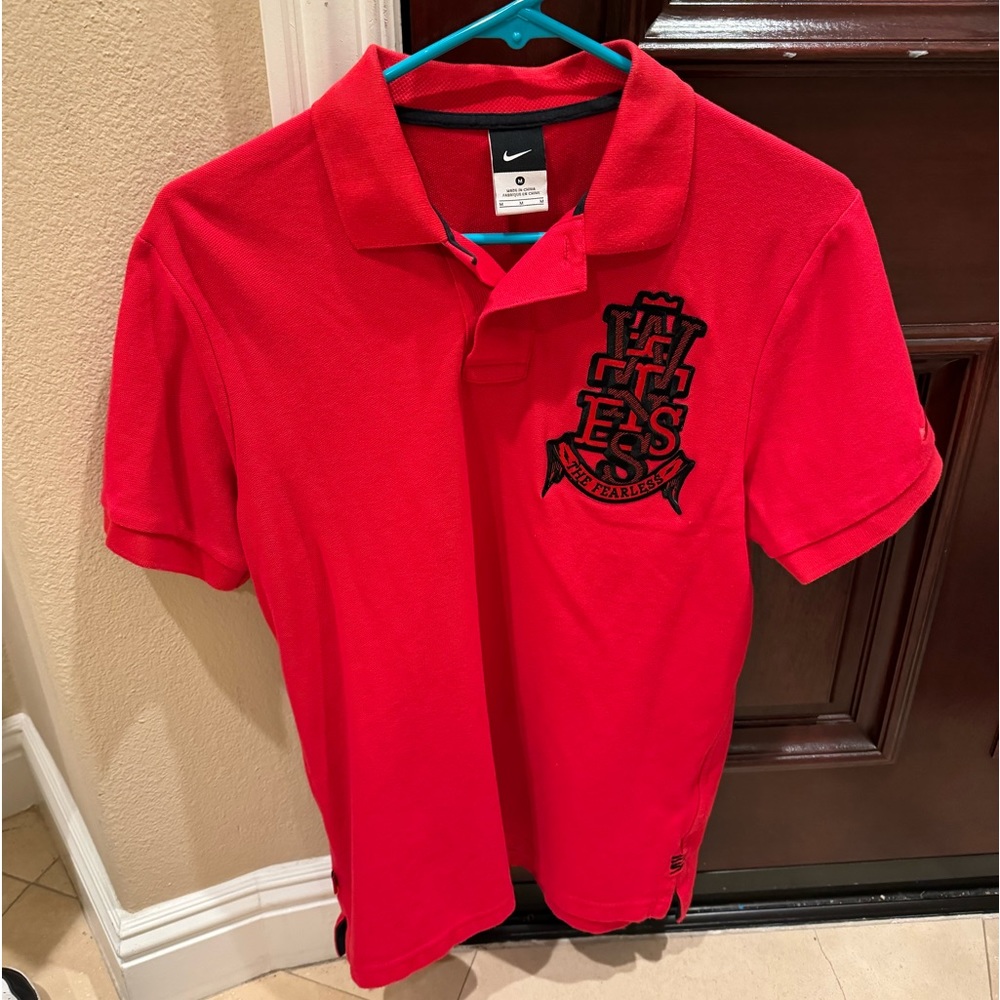 Nike Lebron James polo shirt with graphic design WITNESS